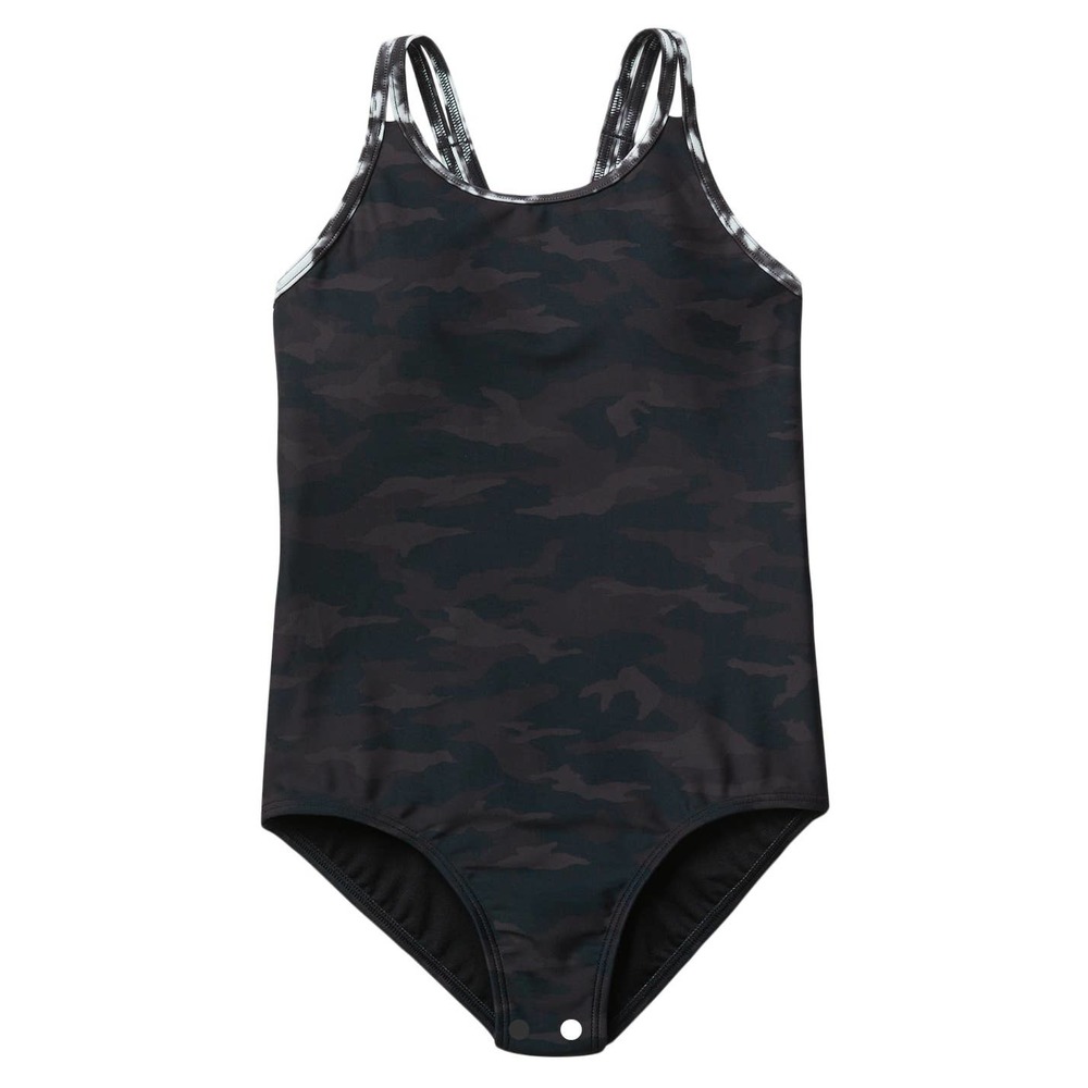 NWT Athleta Girl One Piece Swimsuit - SMALL 7 - Camo Tie Dye - SMALL 7